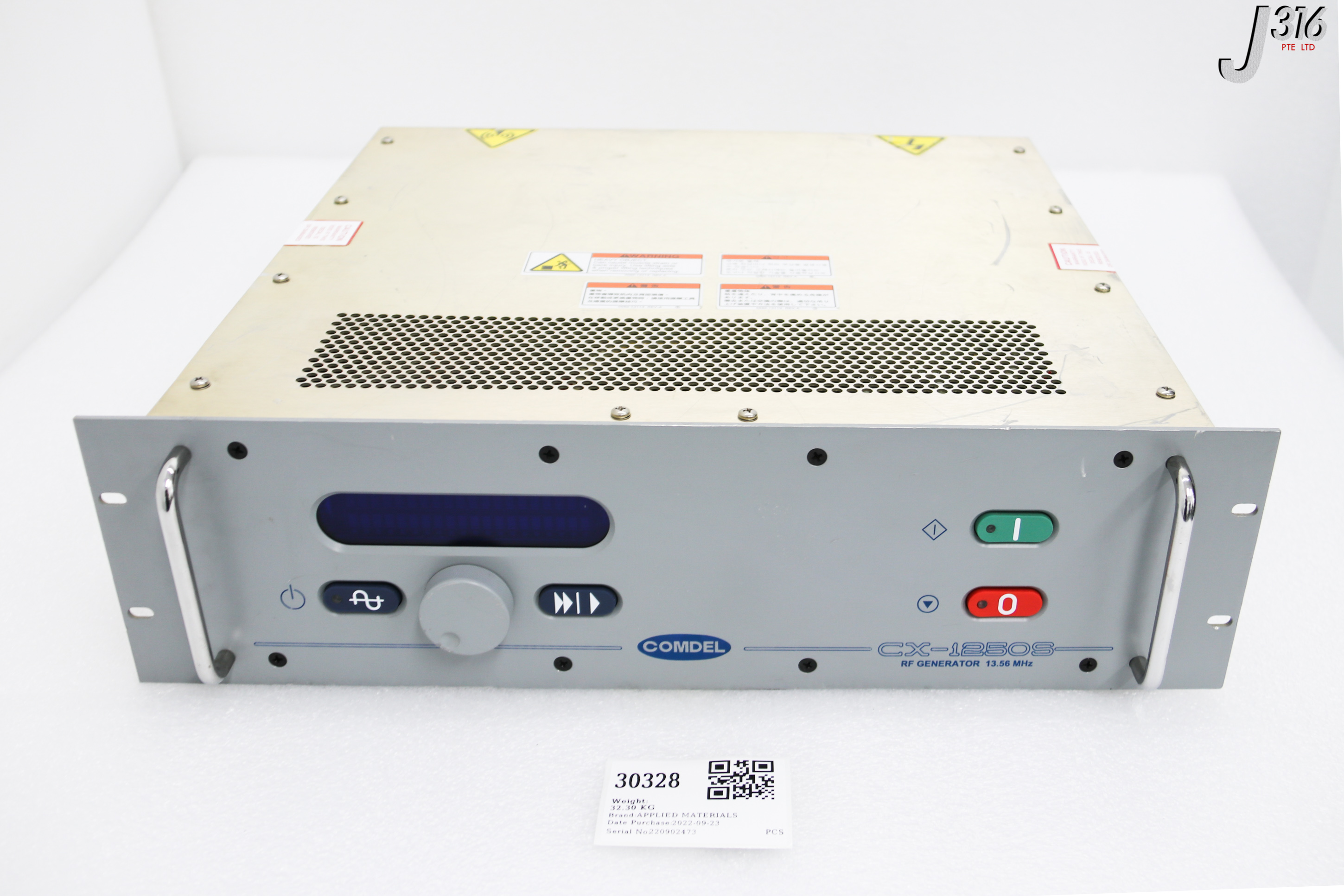30328 APPLIED MATERIALS RF GENERATOR 13.56MHZ, COMDEL CX-1250S